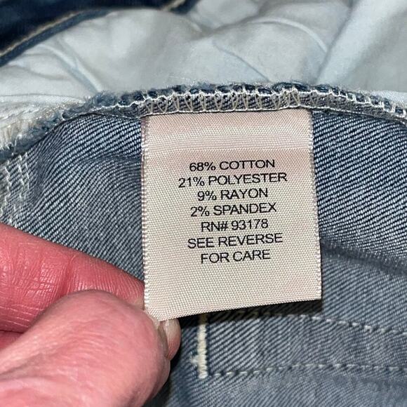 Philosophy Republic Skinny Jeans Studded Pockets Distressed Medium Wash Size 8 - Picture 7 of 8